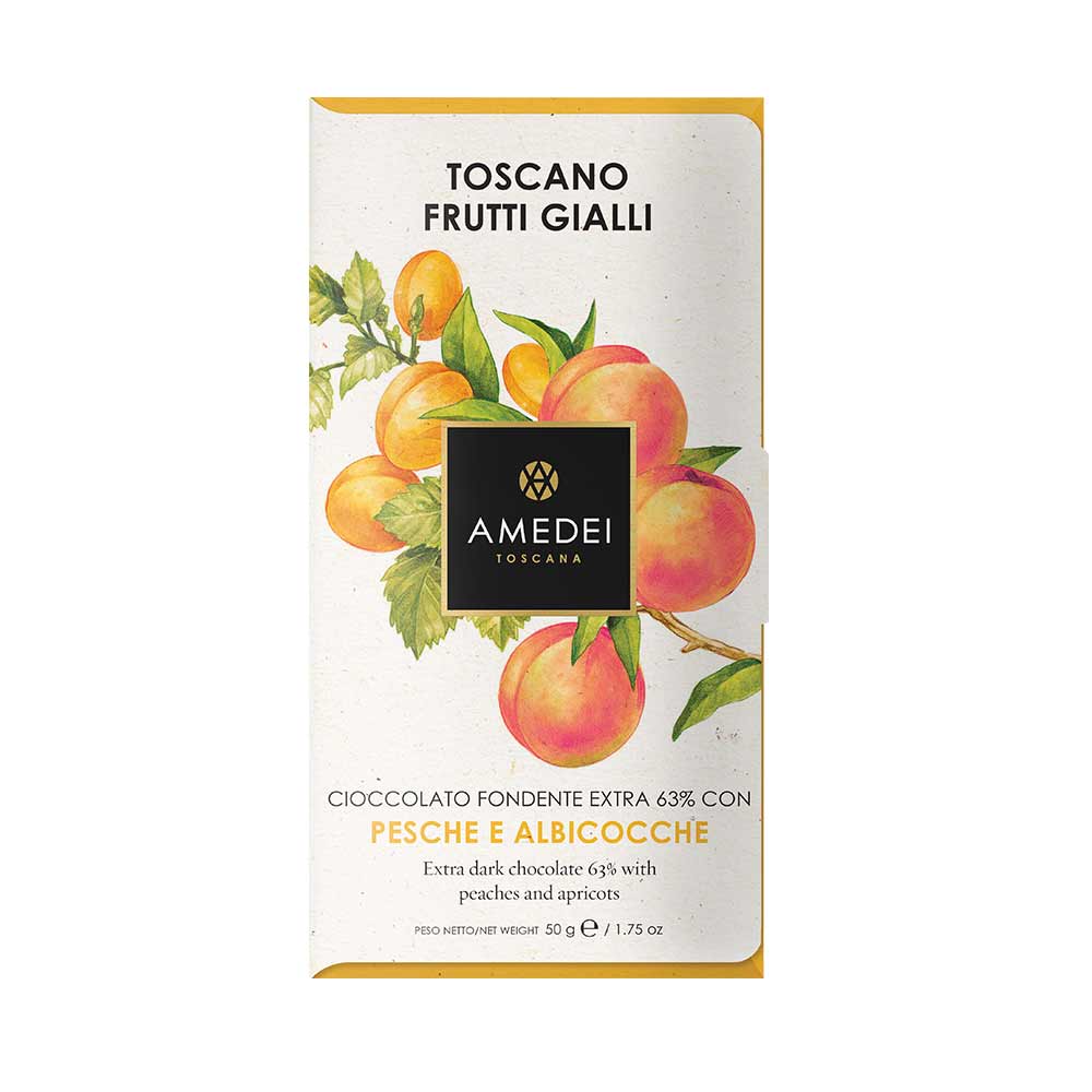 Amedei-Toscano-Blond-Dark-Chocolate-w–Peach-and-Apricot-50g-Front-For-WEB