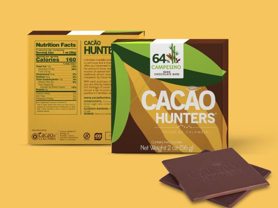 Cacao Hunters Diptico Campesino 64%, 2oz