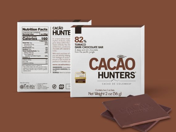 Cacao Hunters Diptico Tumaco 82%, 2oz