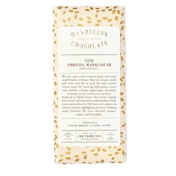 Dandelion Ambanja, Madagascar 70% Front White BG BG For WEB