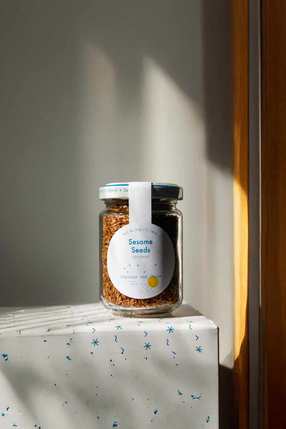 Daphnis-and-Chloe-Evros-Sesame-Seeds-Glass-Jar-2-Styled-For-WEB