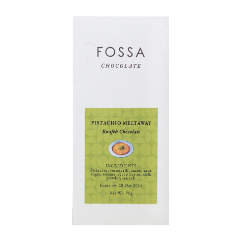 Fossa Pistachio Meltaway Knafeh Chocolate Front White BG