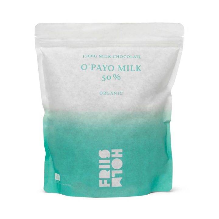 Friis Holm O'Payo 50 Milk Couverture, 1.5kg Front White BG For WEB