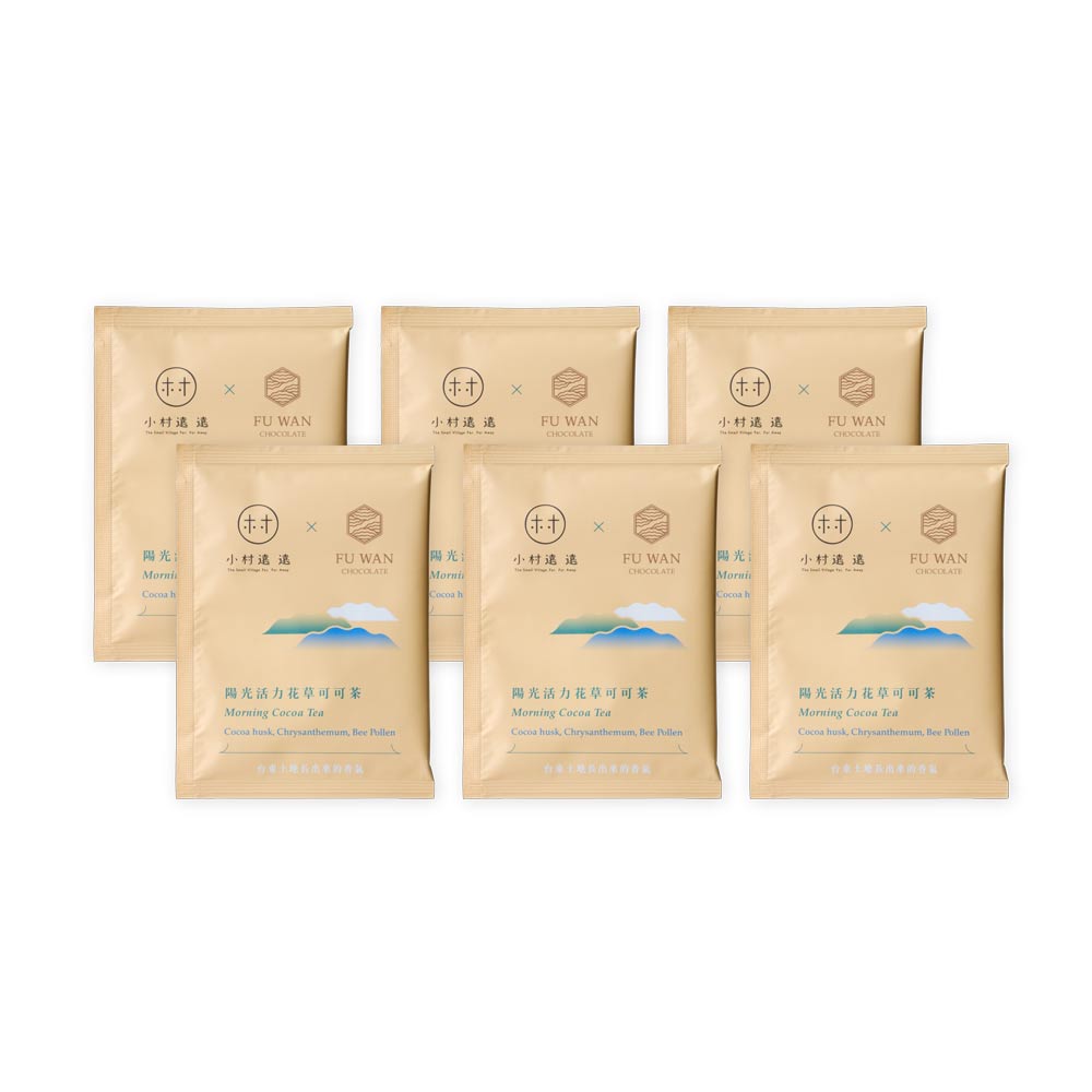 Fu Wan Morning Cocoa Tea 6-Pack Front White BG For WEB
