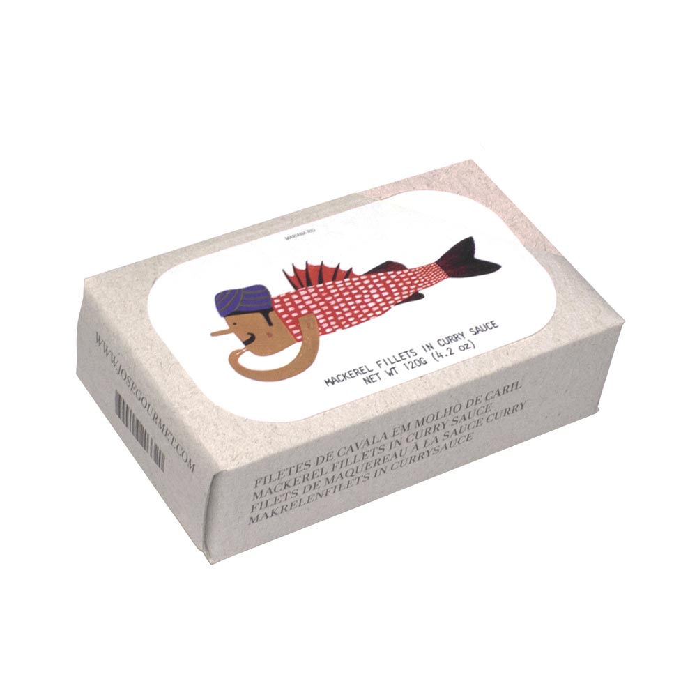 Jose Gourmet Mackerel Fillets in Curry Front White BG For WEB
