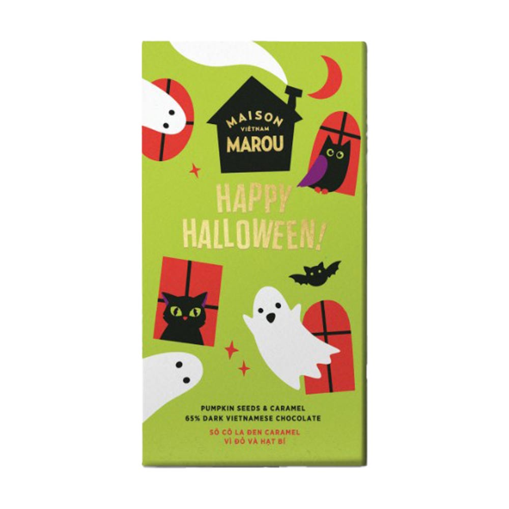 Marou-Maison-Pumpkin-Seeds-&-Caramel-65%-(Ghosts-and-Friends)-Front-White-BG-For-WEB
