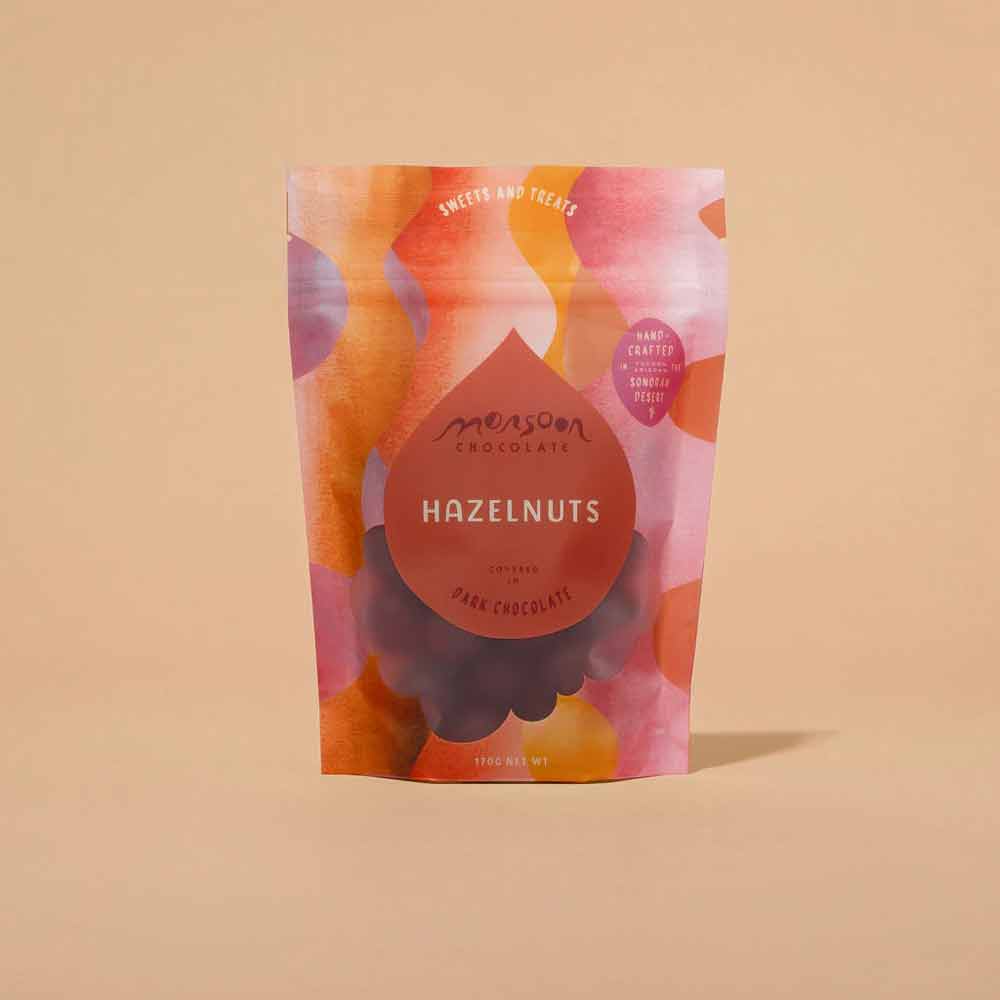 Monsoon Chocolate Hazelnuts Covered in Dark Chocolate, 170g