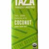 Taza Organic Coconut 70% Front White BG for WEB