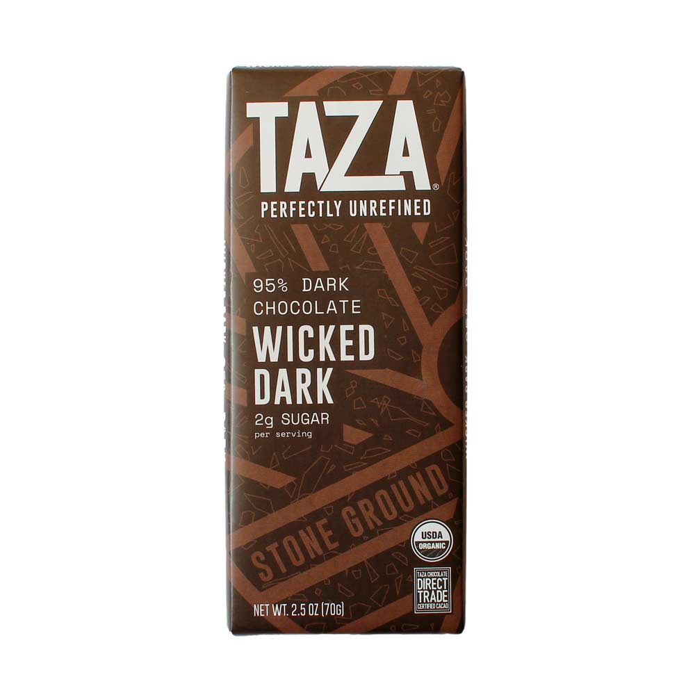 Taza Organic Wicked Dark 95% Front White BG Full RES